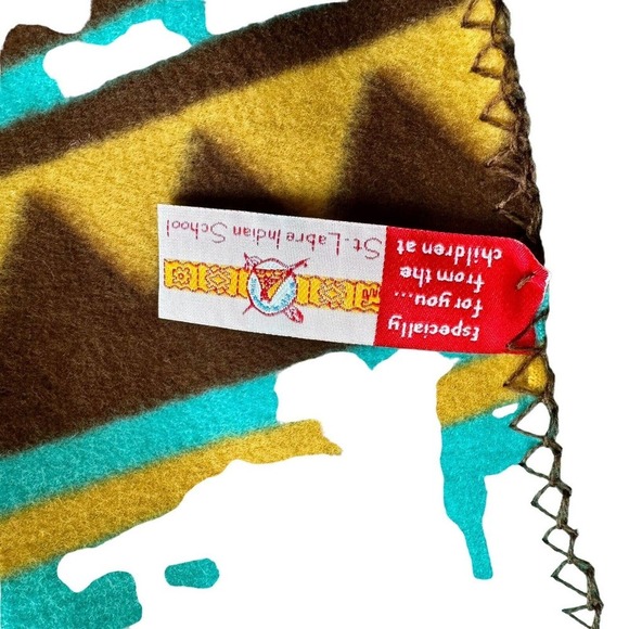 St Labre Indian School Polyester Throw Blanket 48”x32” Ashland Montana NEW - Picture 5 of 5